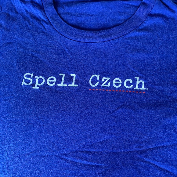 Spell Czech Original Mental Floss T-Shirt | Shirt for puns lovers - Picture 1 of 2